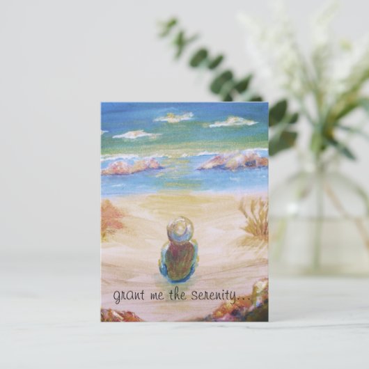 "accordez-moi la sérénité..." - carte postale d'ar (Debout devant)