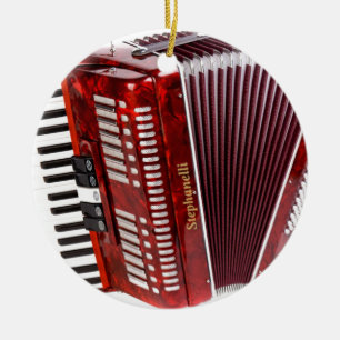 ACCORDIAN MUSICAL INSTRUMENT KERAMISCH ORNAMENT