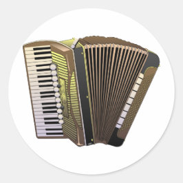 Accordian Ronde Sticker