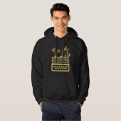 Accordion And Angler Fishing Accordion Music Instr Hoodie (Voorkant volledig)
