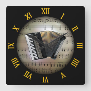 Accordion ~ Background "The Musical Planet" * ~ Vierkante Klok