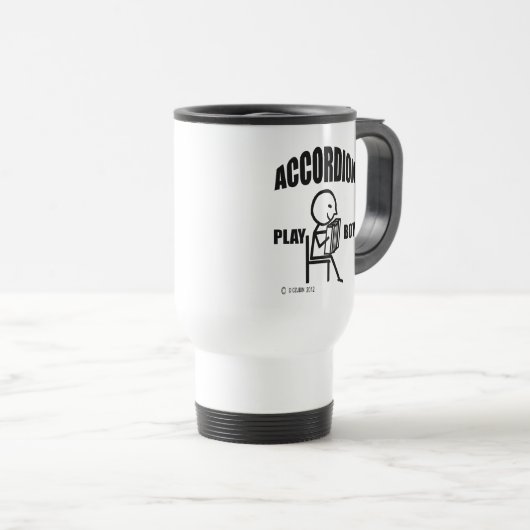 Accordion Jouer Garçon Voyage Mug (Devant droit)