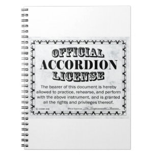 Accordion-licentie Notitieboek