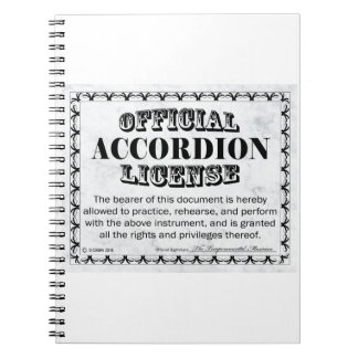 Accordion-licentie Notitieboek