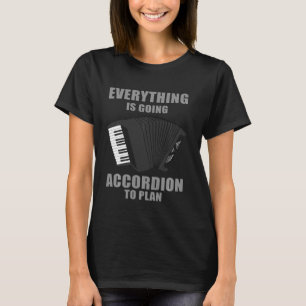 Accordion Mannen Vrouwen Koel Instrument Player Jo T-shirt