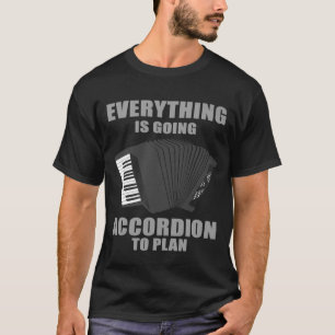 Accordion Mannen Vrouwen Koel Instrument Player Jo T-shirt