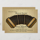 Accordion Music Overweging Uitnodiging (Voorkant / Achterkant)