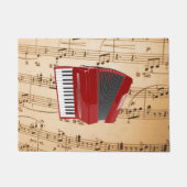 Accordion Music, populair design, Deurmat (Voorkant)