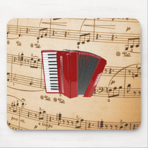 Accordion Music, populair design, Muismat