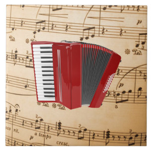 Accordion Music, populair design, Tegeltje