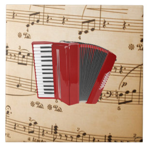Accordion Music, populair design, Tegeltje