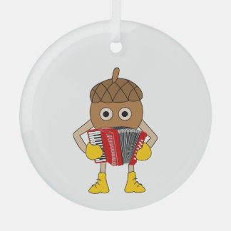 Accordion Nut Glas Ornament