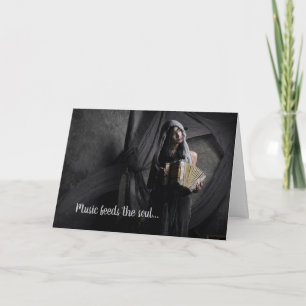 Accordion Player Accordionist Musician Birthday Kaart