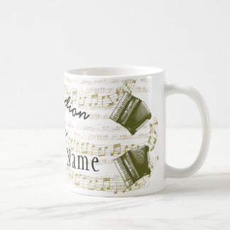 Accordion player mok 11 oz met jouw naam