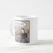 Accordion Player-mok voor koffie Koffiemok (Voorkant links)