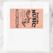 Accordion Sens La Musique Sticker Rectangulaire (Sac)
