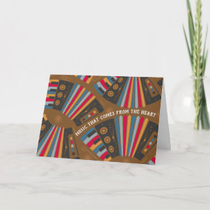 Accordionist Accordion Player Musician Birthday Kaart