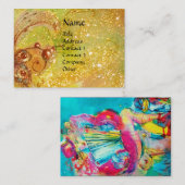 ACCORDIONIST Geel Visitekaartje (Voorkant / Achterkant)