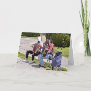 Accordionist is een andere grappige accordionspele kaart