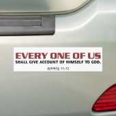 Account opgeven (wit) bumpersticker (Op auto)