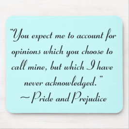 Account voor Adviezen Jane Austen Quote Muismat