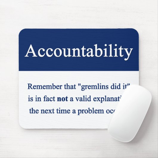 Accountability Mousepad Muismat (Met muis)