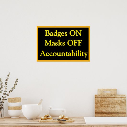 Accountability Poster (Keuken)