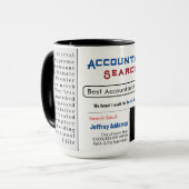 Accountant Aangepaste Beste Zoeken Gift Mok (Voorkant links)