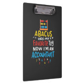 Accountant Abacus was mijn favoriete Speelgoed Klembord (Rechts)