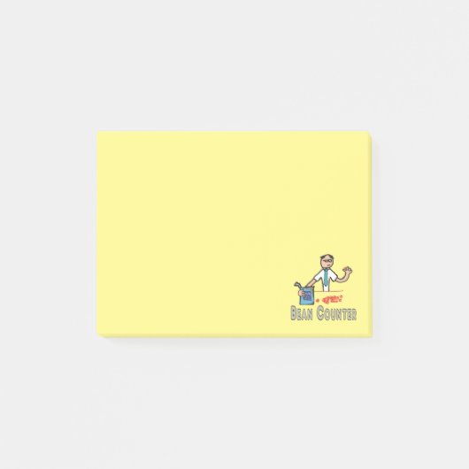 Accountant Bean Counter Post-it® Notes (Voorkant)