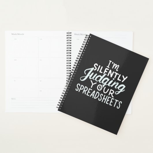 Accountant beoordeelt spreadsheets planner (Display)
