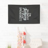Accountant beoordeelt spreadsheets spandoek (Insitu)