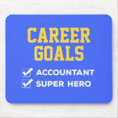 Accountant Career Goals Humor Muismat (Voorkant)