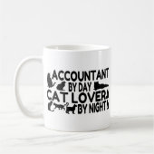 Accountant Cat Lover Koffiemok (Links)