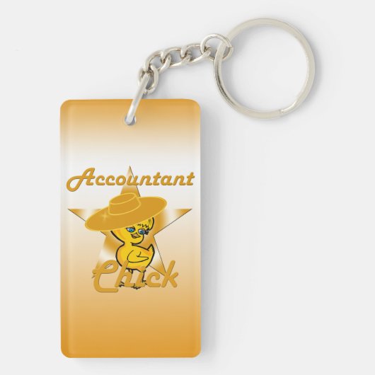 Accountant Chick #10 Sleutelhanger (achterkant)