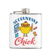 Accountant Chick Accounting CPA Afstuderen Vrouwen Heupfles (Voorkant)