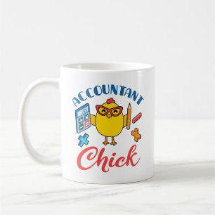 Accountant Chick Accounting CPA Afstuderen Vrouwen Koffiemok