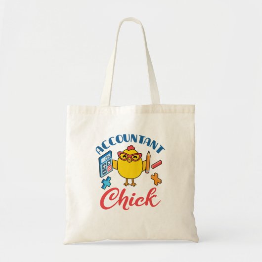 Accountant Chick Accounting CPA Afstuderen Vrouwen Tote Bag (Voorkant)