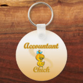 Accountant Chick Sleutelhanger (Voorkant)