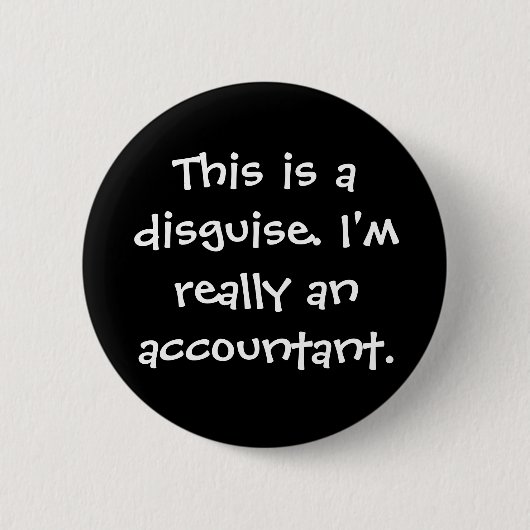 Accountant Costume Ronde Button 5,7 Cm (Voorkant)
