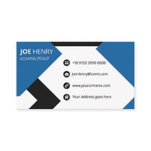 Accountant CPA Blauw en Wit