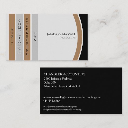 Accountant CPA Visitekaartje (Voorkant / Achterkant)