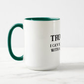 Accountant Data Nerd Ik kan alles oplossen Koffie Mok (Links)