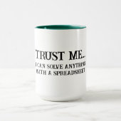 Accountant Data Nerd Ik kan alles oplossen Koffie Mok (Midden)