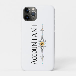 Accountant decoratieve lijn iPhone 11 pro hoesje