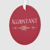 Accountant decoratieve lijn ornament (voorkant)