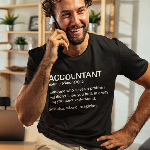 Accountant Definition Funny Accounting Betekenis T-shirt