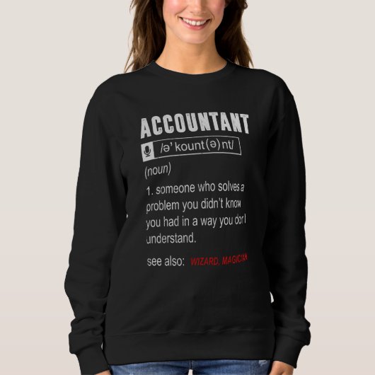 Accountant Definition Humor See Also Wizard Accoun Trui (Voorkant)