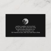 Accountant Financiële Administratie Visitekaartje (Achterkant)