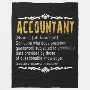 Accountant Funny Definition Custom Cft Fleece Deken